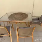 طاولة خارجيه وطاولة مكتب