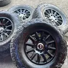 جنوط برايد مقاس 17 مع كفرات ودواي نص حجري مقاس 275 70 17