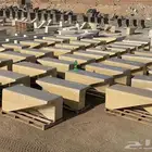 كراسي خرسانية جلسات حدائق مصدات تجميلية