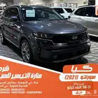 كيا سورنتو ازرق غامق 2021 ديزل بطاقة جمركية وارد كوريا