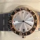 ساعة بولغاري شبه جديدة ذهب الماس  ستيل