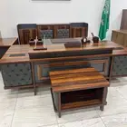 مكتب طقم فخم للمدير و مكاتب إدارية جديد و كراسي مكتبي