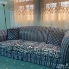 كنبه كحلي ونظيفه واناره