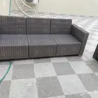 جلسة خارجية من الخيزران نضيفه وغير مستهلكة
