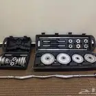 اثقال وزن 50 كيلو مع اثقال وزن 25 كيلو مع باور حامل الاثقا