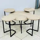 طقم طاولات خدمة 5 قطع طاولات شاي