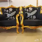 كراسي كنب مذهبة جديدة غير مستعملة-كرسي كنب مدخل