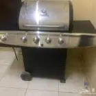 شواية غاز شارل برويل 4شعلات وشعلة للطبخ جانبية شبه جديدة