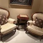 كنب بيج اطراف خشب