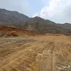 معدات تسوية مواقع تحت إشراف فريق مساحي