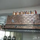 متوفر جهاز شاي سماور شاي بخار نحاسي غلاية شاي بخار إبريق شا