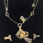 طقم ذهب لازوردي عيار 21