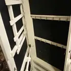 مرايا بيضاء طويلة مع دولاب اكسسوارات