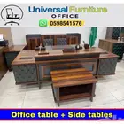 مكتب طقم كامل جديد و مكاتب مودرن و كرسي مكتبي فاخره