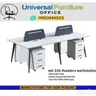 Workstations جديد وحدة عمل بارتيشن و مكاتب مشتركة لون أبيض