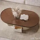 طاوله مودرن بيج و بني غامق ابداعي التصميم