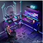 طاولة قيمنق بي سي سوني ادارية مكتبية شكل L