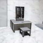 مودرن مكاتب طقم فخم كامل مع دولاب خلفي و كراسي و كنب طاولة