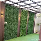 تنسيق حدائق وشلالات نوافير وعشب جداري وعشب ارضي