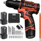 دريل كهربائي لا سلكي 18v مع بطاريتين ليثيوم بهيكل معدني قوي