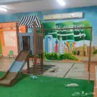 لعبه مع مراجيح وزحاليق للالطفال بلاستيكيه قويه
