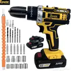 دريل كهربائي لا سلكي بقوة 21 فولت مع بطاريتين مع 25 قطعه