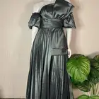 فستان زيتي وموف ووردي للبيععع جديددد