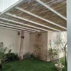 جلسات خيزران مظلات الخيزران والقش والبامبو