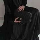 عبايه مخمل كامل كسرات انيقه مع طرحه المقاس المتوفر 54