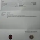 حجر ياقوت بشهادة GIA العالميه غير معالج وغير مسخن