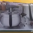 طقم2 قدور ضغط تركي اصلي لون عنابي فارهة مقاس الصغير المرغوب