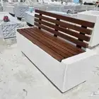 كراسي خرسانية جلسات حدائق مصدات تجميلية