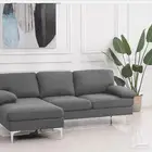 كنب زاوية لون رمادي