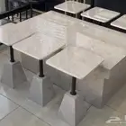 يوجدلدينا تفصيل طاولات ويوجد جاهزه وطاولات طعام تفصيل وجاهز