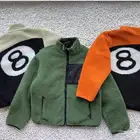 STUSSY 8 BALL SHERPA REVERSIBLE JACKET NATURAL 1 1 طبق الأصل