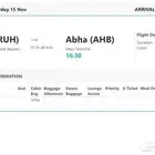 تذكرة من الرياض الى ابها