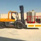 للايجار رافعة شوكية 10طن مديل حديث سفتي كامل اجار شهري يومي