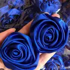 satin flower boquet fully hand made