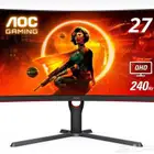 شاشه قيمنق ips 240hz 2k curved