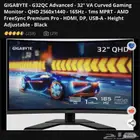 شاشه قيمنق 32 انش 2k كيرف