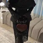 فستان أسود دانتيل كورسيه جديد - فساتين سهرة