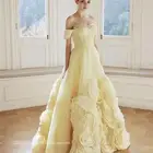 فستان زواج اصفر مناسبات