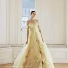 فستان اصفر سهرة