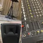 ديجيه مع 3 سماعات وكشاف عروسه وجهاز بخار
