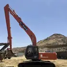 بكلين ذراع طويل 18 متر بكت ودقاق ( Long boom Excavator)