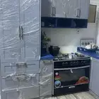 مطبخ تفصيل و غرفه نوم شبه جديد