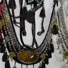 زينة خيل لجام وسلسلة لون اسود