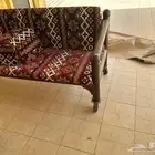 كرسي مع طاوله وتلبيسه