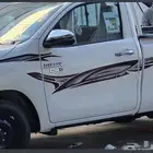 خطوط هايلوكس 2025 اصلية وفيبر حوض واكسسوارات