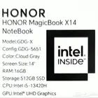 لابتوب هونر   HONOR Magic book X14 Laptop